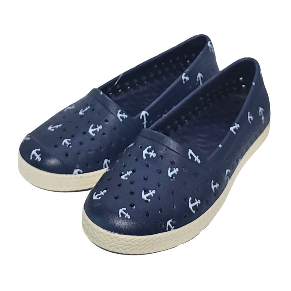 Joybees Eva Navy Anchors‎ Espadrille Comfort Shoes Womens Size 7